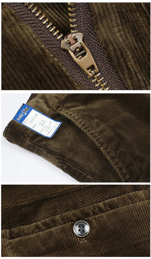 Pantalones de Pana Elástica Rectos para Hombre - Image 9