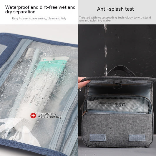 Bolsa de Aseo Organizadora de Viaje Impermeable con Gran Capacidad para Hombre - Image 23