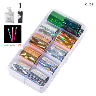 Set de 12 Láminas Decorativas para Uñas - Transferencias Nail Art - Image 61