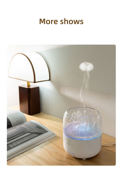 Luz Ambiental Medusa Dinámica con Patrón de Madera y Rotación - Image 17