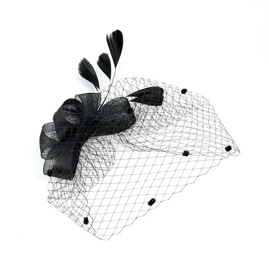 Tocado de Novia con Velo, Lazo y Sombrero de Copa - Image 31