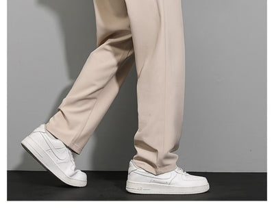 Pantalones Anchos Negro para Hombre - Primavera Otoño - Image 11