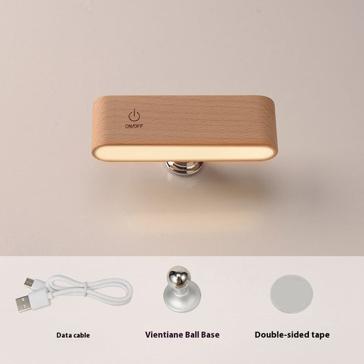 Lámpara de Pared LED Moderna en Madera Maciza sin Instalación - Image 6
