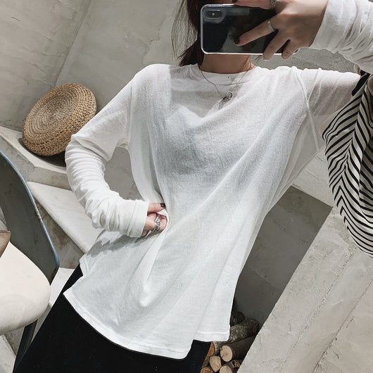 Blusa de Manga Larga con Corte Asimétrico - Image 9