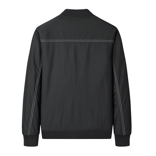 Chaqueta Deportiva Hombre Estilo Coreano Cuello Béisbol Moderna - Image 2