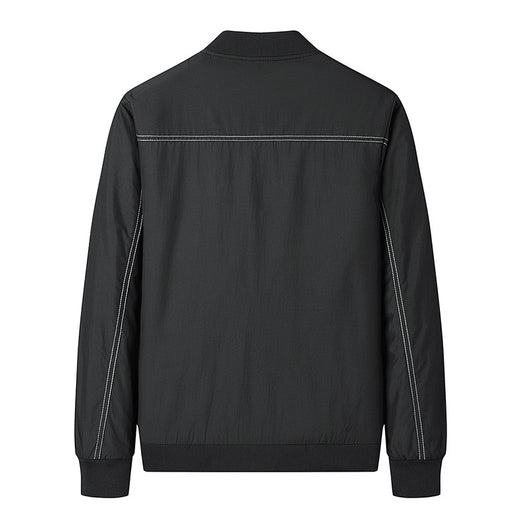 Chaqueta Deportiva Hombre Estilo Coreano Cuello Béisbol Moderna - Image 2