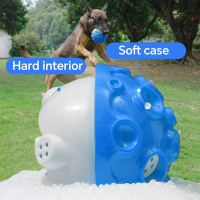 Pelota Interactiva para Perros Masticadores - Juguete Durable con Sonido Chirriante - Image 3