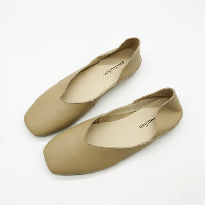 Zapatos Cómodos de Cuero Suave con Punta Cuadrada - Image 15