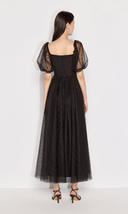 Vestido Cuadros con Mangas Voluminosas y Cuello Clásico - Image 16