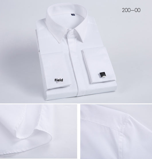 Camisa de Vestir para Hombre con Puños Franceses y Gemelos - Image 13