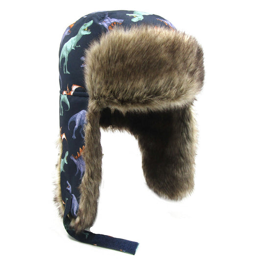 Gorro Infantil Dinosaurio con Protección de Orejas - Calidez Extrema