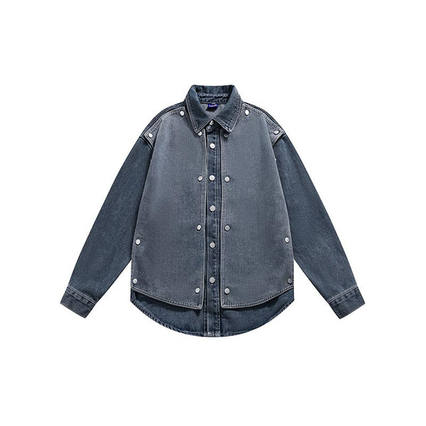 Chaqueta Denim Retro Lavada con Estilo Japonés - Image 10