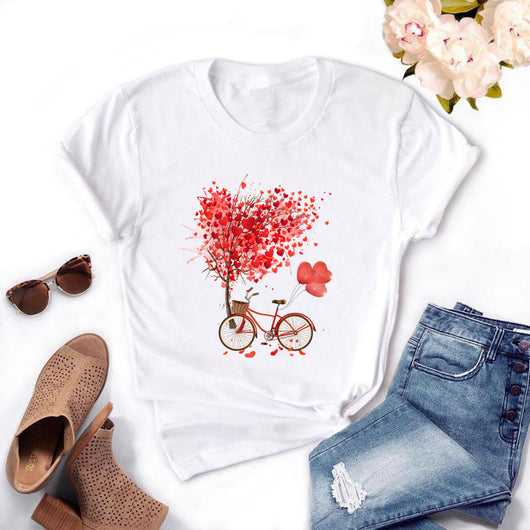 Playera Gráfica de Ciclismo Estilo Europeo para Mujer - Image 9