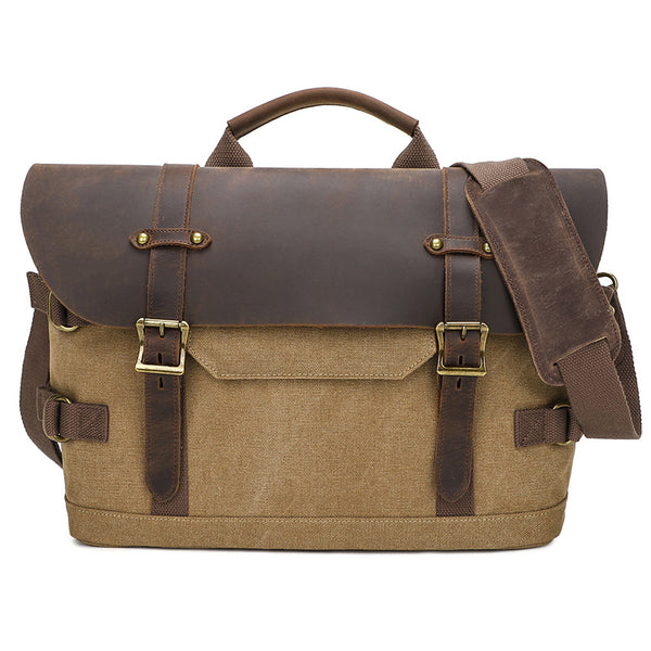 Bolsa Mensajero de Lona para Hombre - Estilo Casual - Image 4