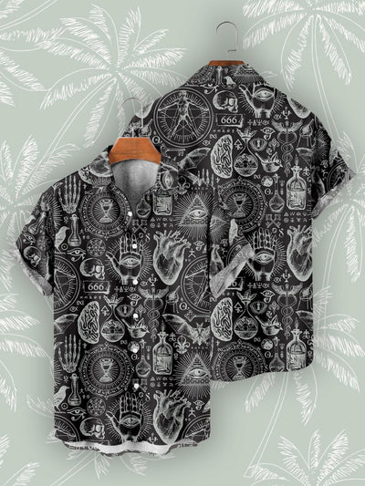 Camisa Vintage Playa Hombre Estampado Digital 3D - Image 10