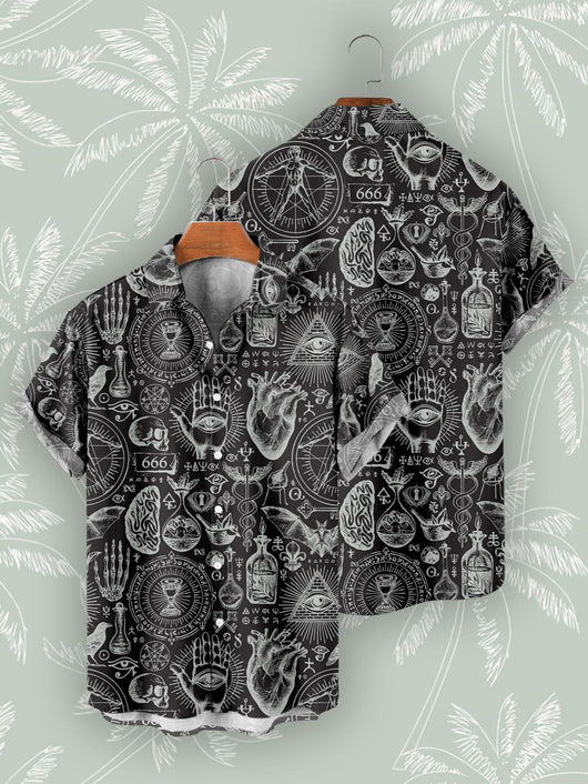 Camisa Vintage Playa Hombre Estampado Digital 3D - Image 10