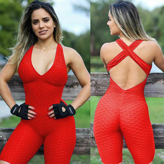 Enterizo Deportivo Backless para Yoga y Fitness - Image 5