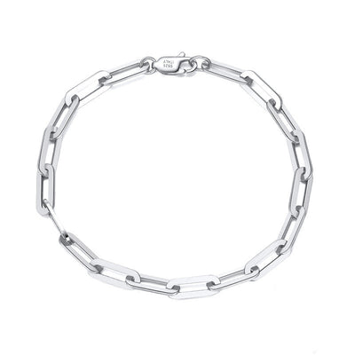 Pulsera Cadena Cuadrada Estilo Paperclip Chapada en Oro 14K - Diseño Ins Personalidad - Image 10