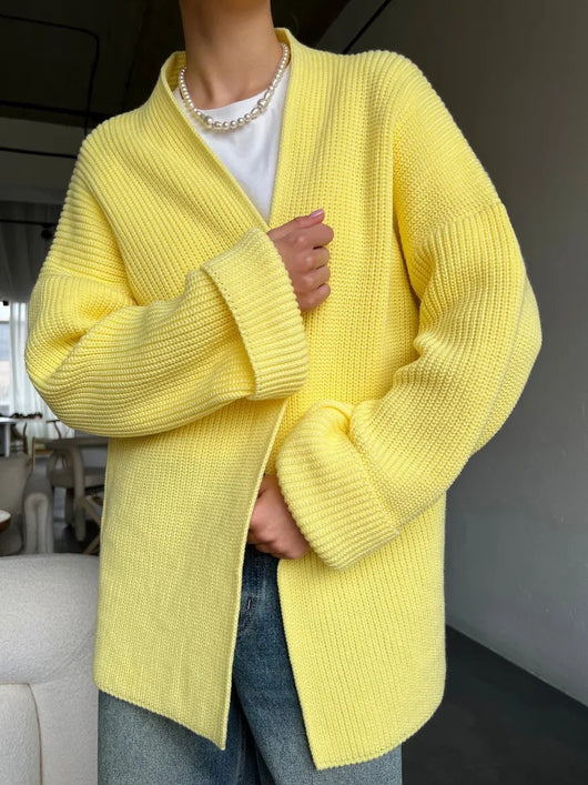 Cardigan Tejido de Cachemira con Cinturón Integrado - Image 29