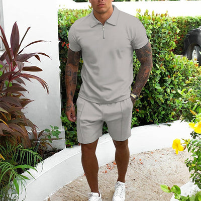 Conjunto Casual de Pantalones Cortos y Camiseta para Hombre - Image 16