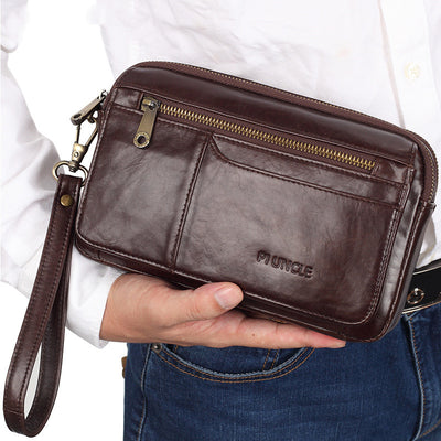 Cartera Sobre de Cuero para Hombre - Bolsa Clutch de Gran Capacidad - Image 10