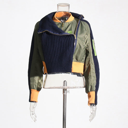 Suéter Cuello Alto Corto Tejido para Mujer - Image 7