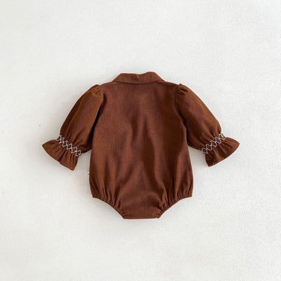 Vestido Enterizo de Pana para Bebé Niña con Diseño Triangular - Image 19