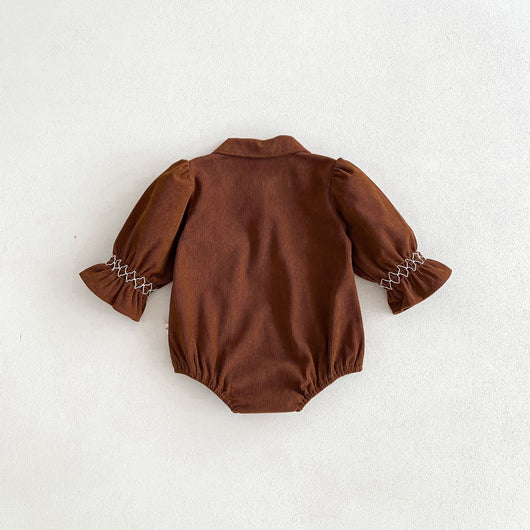 Vestido Enterizo de Pana para Bebé Niña con Diseño Triangular - Image 19