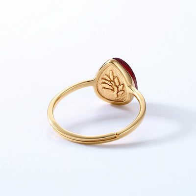 Anillo de Granate Natural en Plata Esterlina - Diseño Elegante y Sofisticado - Image 10