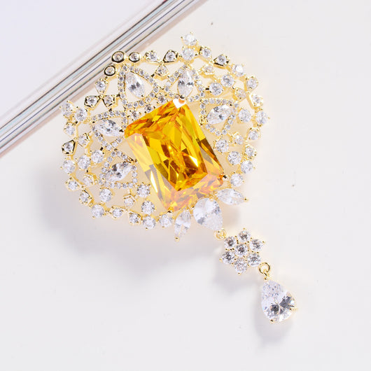 Broche de Circonita Esmeralda Elegante - Image 5
