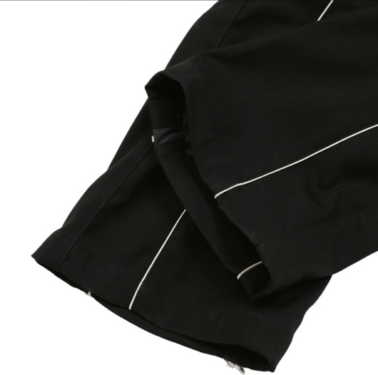 Pantalones Casuales con Cremallera y Costuras a Cuadros - Image 19