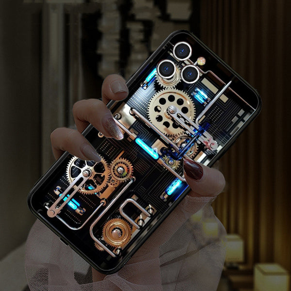 Funda para Teléfono con Cristal Luminoso LED