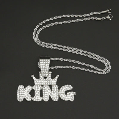 Collar de Moda para Hombre con Dije de Diamante en Aleación - Image 10