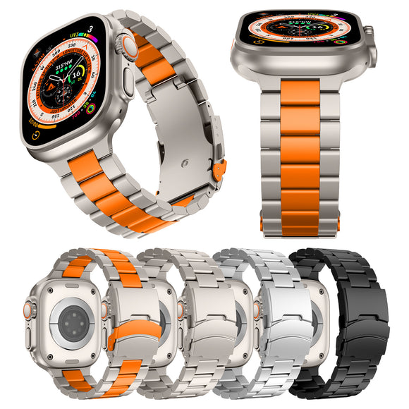 Correa de Titanio Tres Eslabones para Apple Watch S10