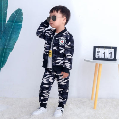 Conjunto Deportivo Infantil de Terciopelo para Primavera y Otoño - Image 8
