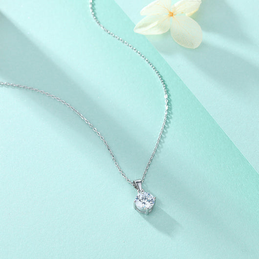 Collar de Plata S925 con Colgante de Circón Microincrustado - Image 3