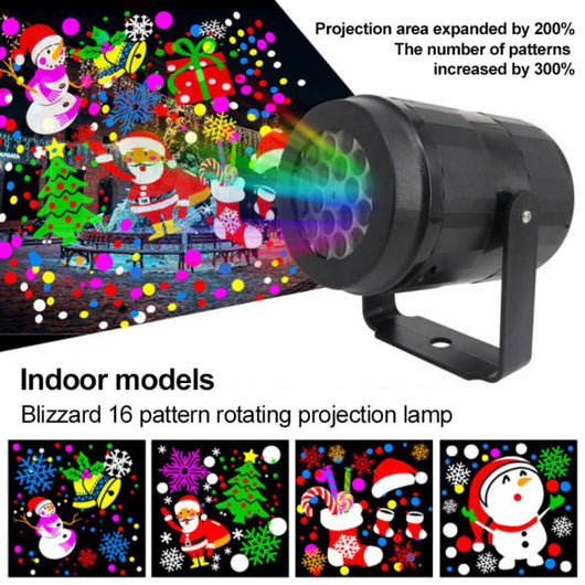 Proyector de Luces Navideñas LED con Copos de Nieve Rotatorios para Exteriores - Image 4