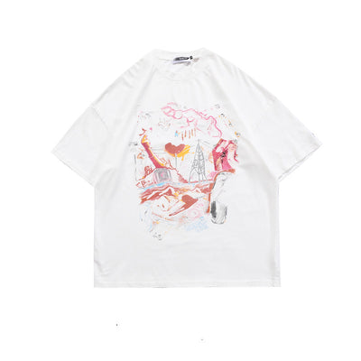 Camiseta Estilo Urbano con Estampado Vintage Retro - Image 11