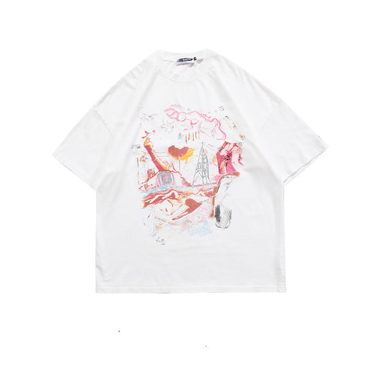 Camiseta Estilo Urbano con Estampado Vintage Retro - Image 11