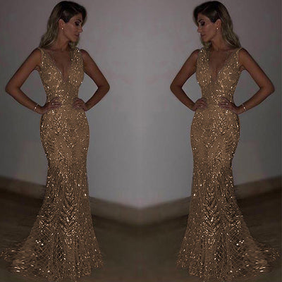 Vestido Sin Mangas con Escote en V y Encaje - Image 6