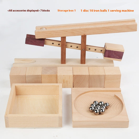Bloques de Madera Maciza para Pista de Carreras - Juguete Educativo de Construcción Infantil - Image 4