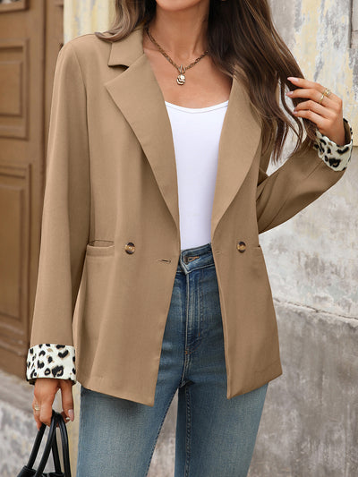 Blazer Leopardo con Costuras Decorativas para Mujer - Image 12