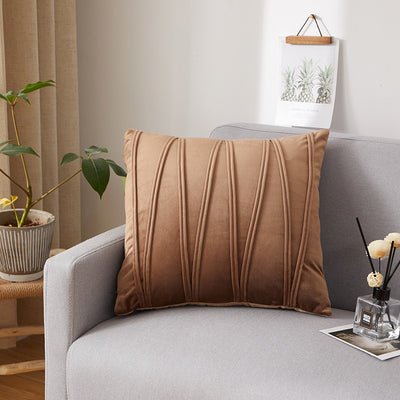 Funda de Almohada Terciopelo Plisada Premium para Sofá y Cabecera - Image 28