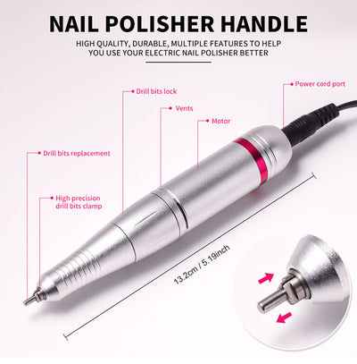 Pulidor Eléctrico de Uñas Profesional 45000 RPM - Image 13
