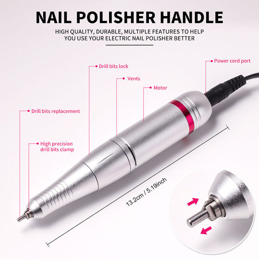 Pulidor Eléctrico de Uñas Profesional 45000 RPM - Image 13