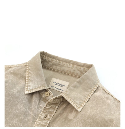 Camisa Casual Lavada de Manga Larga para Hombre - Image 9