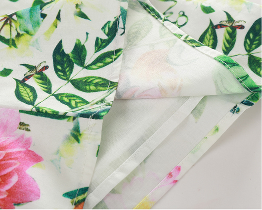 Vestido Infantil de Algodón con Estampado Floral Jacquard - Image 17