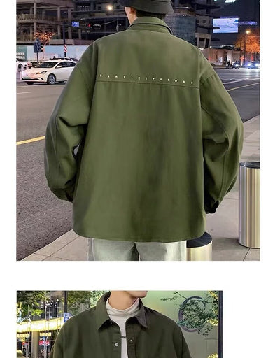 Cardigan Oversized Suelto de Manga Larga para Hombre - Image 11