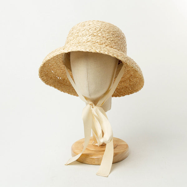 Sombrero de Paja Infantil con Ala Plegable Estilo Vintage