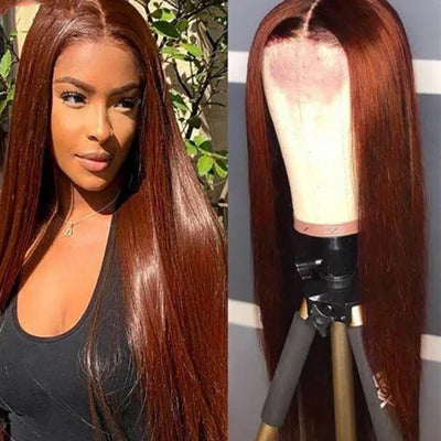 Peluca de Encaje Frontal en Fibra Térmica - Cabello Sintético Resistente al Calor